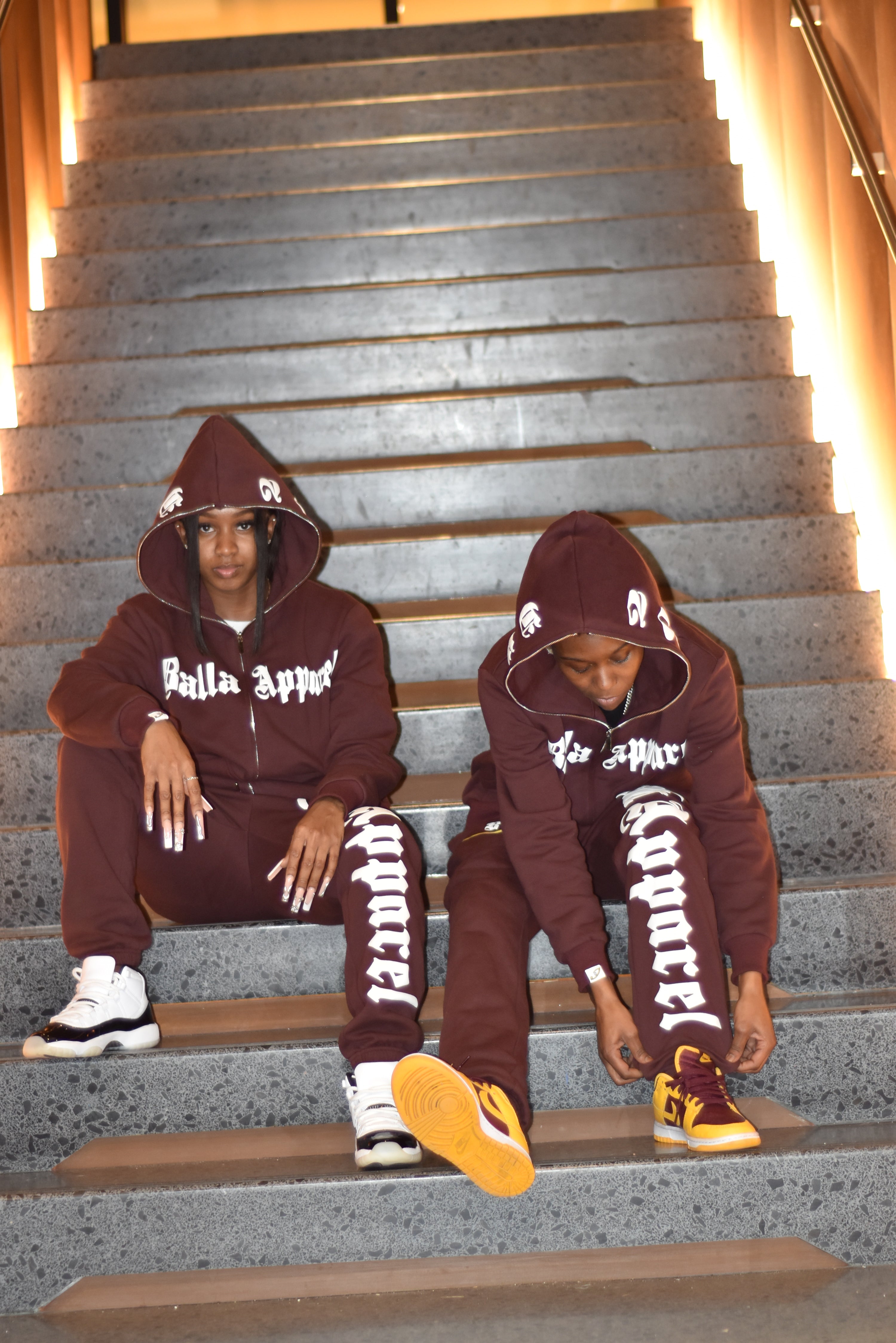 Burgundy Brown Sweatpants